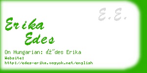 erika edes business card